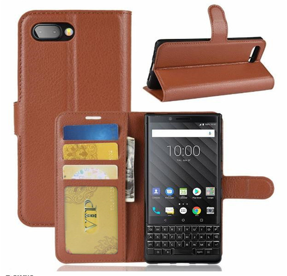 Leather Folio Wallet Case for Blackberry Key2 KeyTwo Leather Folio Wallet Case for Blackberry Key2 KeyTwo
